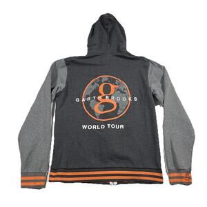 Garth Brooks Jacket Men's Small World Tour Hooded Full-Zip Sweatshirt Country